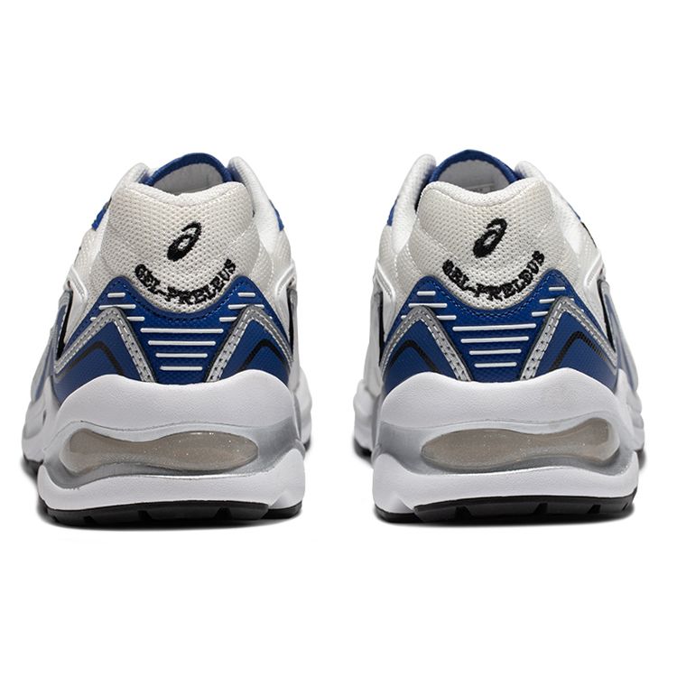 Asics Gel-Preleus Fabric Synthetic Leather Mesh Retro Sports Low-Top Lifestyle Shoes Unisex sneaker White Blue 1201A838-101