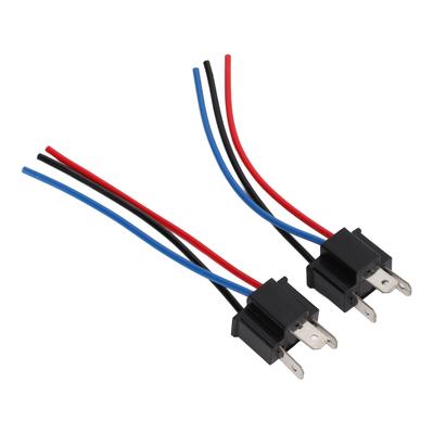 2 Stück H4 Männlicher Sockel Anschlussleitung Kabel Scheinwerfersockel Scheinwerferstecker Kabelbaum
