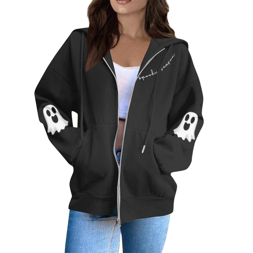 Women's Fashion Casual Long Sleeve Solid Color Hooded Sweatshirt Tops