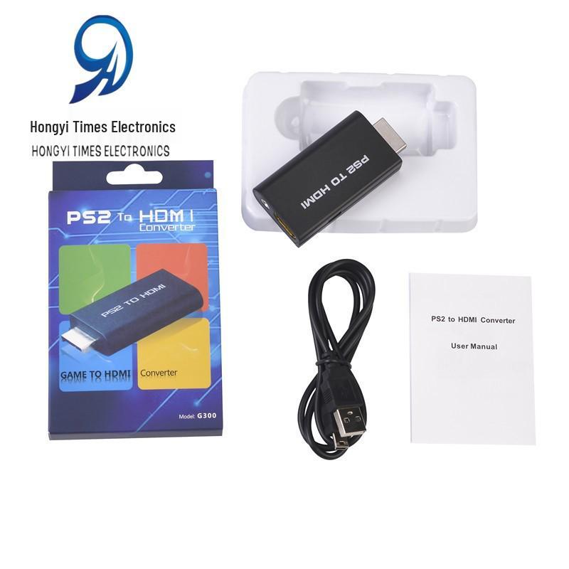 PS2 To HDMI High-Definition Video Converter with Audio & Power Supply