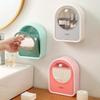Excellent Cotton Pad Dispenser Easy To Take Sanitary Practical Wall Mounted Makeup Cotton Swabs Flip Organizer Storage Box