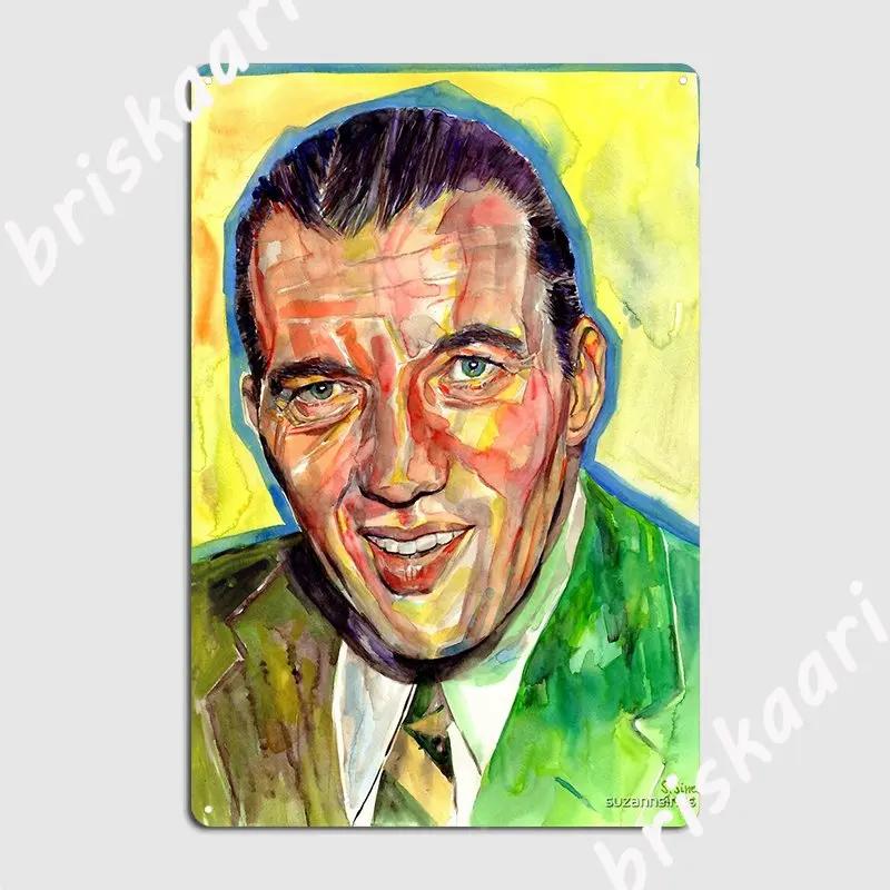 Ed Sullivan Portrait Metal Sign Mural Printing Cinema Garage Wall Decor Tin Sign Posters