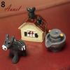 Smart 3Pcs Dollhouse Craft Micro Landscape DIY Flower Pot Miniature Decor