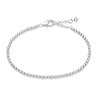 European Bracelet Snake Chain with White Stone Can Adjustable for Women Men Jewelry Accessories Marking Kit