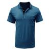 Męskie koszulki polo na co dzień Klasyczny, 4-przyciskowy, letni, podstawowy T-shirt z kołnierzykiem z krótkim rękawem Solidne koszulki Golf Stylowe topy dla mężczyzn Business Casual Koszulka polo