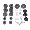 23 Pieces Cymbal Replacement Accessories Non Slip 2.5cm 4cm 5cm Felt Pads   Cymbal Sleeves Nuts Washers Base Set
