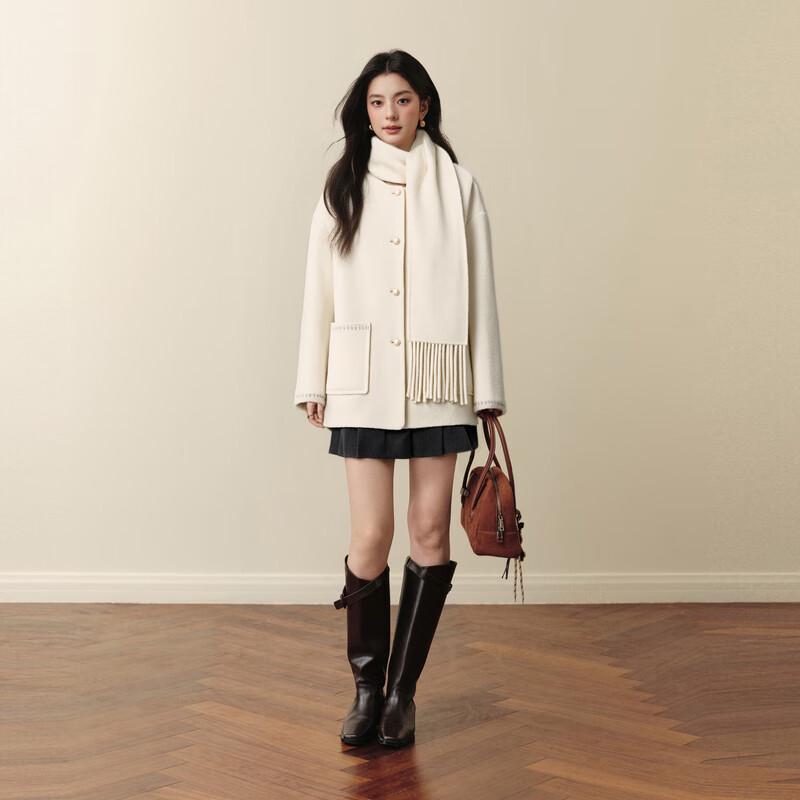 SEIFINI Gentle Moonlight Wool Blend Coat