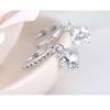 ANENJERY Earrings Mosaic CZ Four-prong Zircon Drop Earrings for Women Oorbellen Brincos Pendientes S-E401