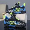 2024 Children's Fashion Knob Lightweight Student and Youth Football Shoes, Leather Bright Sports Shoes 31-40