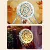 Floral Lantern with Pearls and Ribbon MidAutumn Festival Handheld Toy Kids Led Lights New Year Night Market Stall