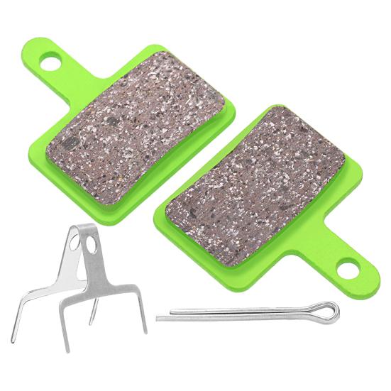 

2 шт. Тормозные колодки из керамической матрицы, малошумные, с теплоотводом, износостойкие, высокой твердости, велосипедные тормозные колодки, велосипедные запчасти Sets зелёный