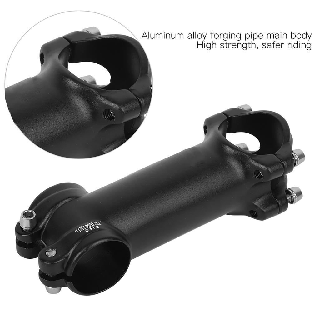 Aluminium Alloy High Strength Black Simple Generous Safer Riding Road Bike Stem Mountain Bicycle Cycling