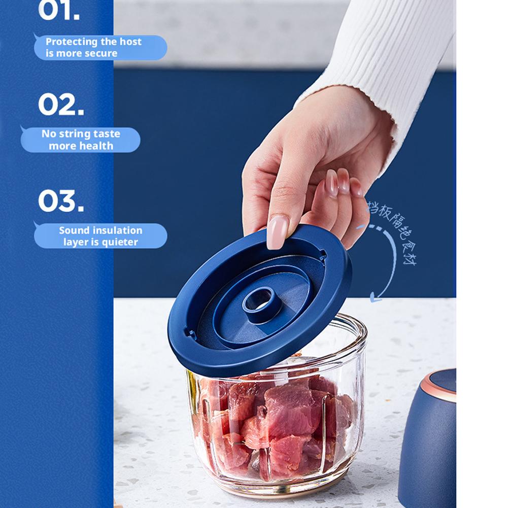300ML Electric Meat Grinder Food Chopper Garlic Masher Slicer Vegetable Multi-Function USB Blender Kitchen Mixer T2W4