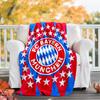 1pc B-Bayern Munich (7) Theme Blanket - Digital Print, Polyester, Cozy for All Seasons, Perfect for Outdoor, and Travel