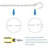 Flower Basket Chain, Flowerpot Hanging Chain, Hanging Basket Chain, Double-hook Hanging Basket Chain, Hanging Basket Chain