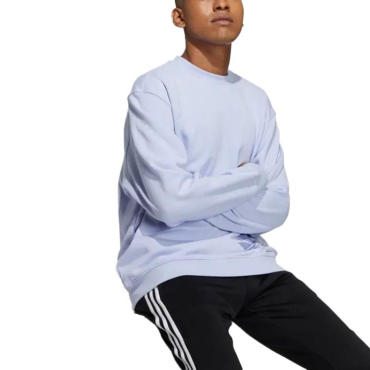 adidas Originální mikina s potiskem medvídka Trefoil pro muže, světle fialová HJ7824