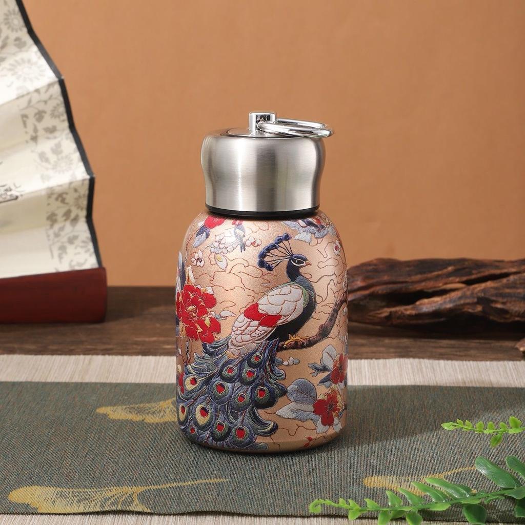 Retro Stainless Steel Insulated Thermos Cup – Small Thermal Water Bottle & Coffee Kettle