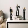 Elegant Resin Musician Statue Collection For Tv Cabinet Or Bookshelf Display