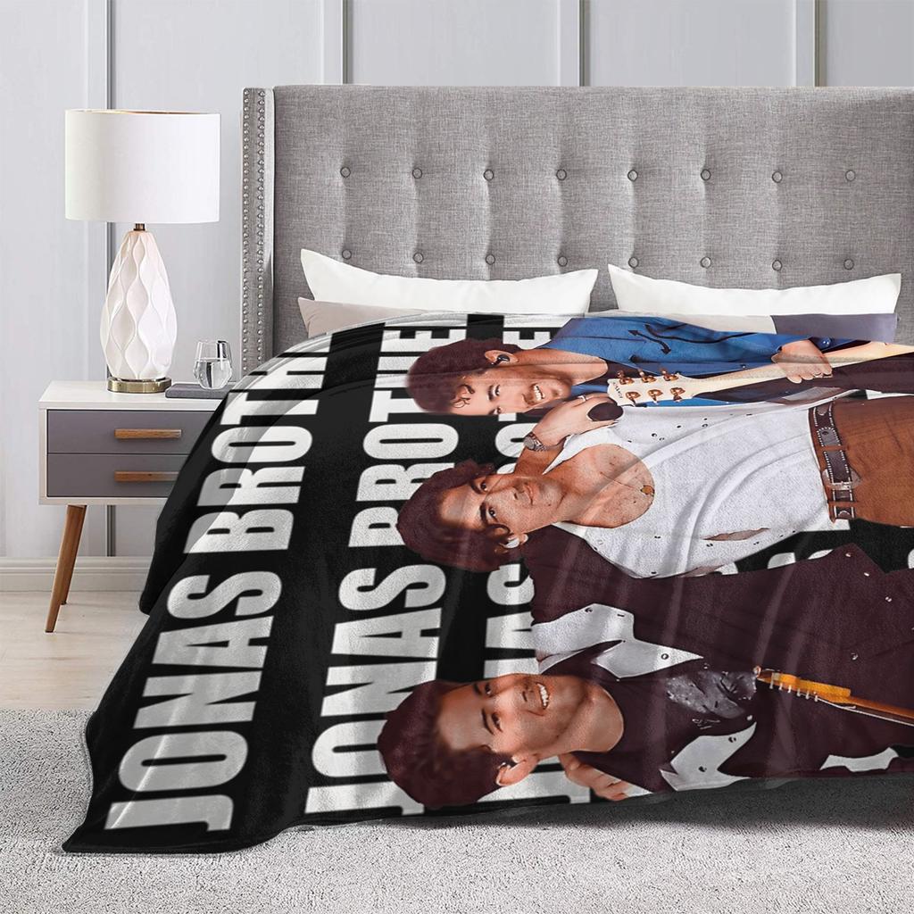 2025 Band 20 Music Legend Anniversary Tour Jonas Brothers Blanket  Warm Plush Throw Blanket For Students Living Room Bedspread