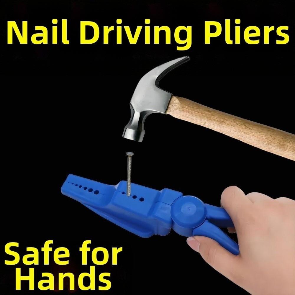 Hand-Operated Nail Holder Plastic Sliding Joint Nail Fixing Tool  Finger Protection