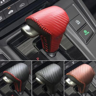 Leder-Auto-Schaltkopf-Schaltknauf-Abdeckung, passend für Honda CRV CR-V 2017 2018 2019 2020 2024, Schalthebelmanschetten, Zubehör