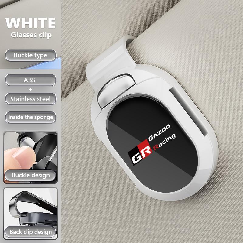 VCA2 Car-Mounted Eyeglass Holder Multi-Functional Sunshade Board Storage For Toyota Gazoo Racing TRD Corolla Yaris Chr Auris Rav4