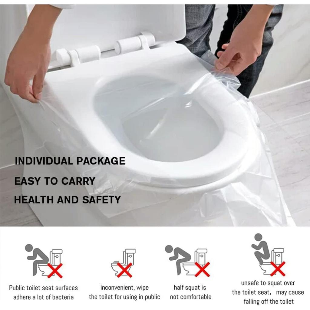 Travel Disposable Toilet Seat Cover Waterproof Portable WC Pad Toilet Mat for Baby Pregnant Mom,Public Bathroom Independent Packing