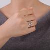 Cazador Geometric Swirl Spiral Women's Ring Stainless Steel Finger Rings Trendy Jewelry Wholesale 2025 Birthday Party Gift New
