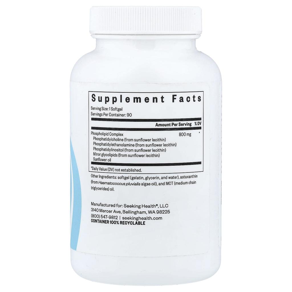Seeking Health, Optimal PC, 800 mg, 90 Softgels