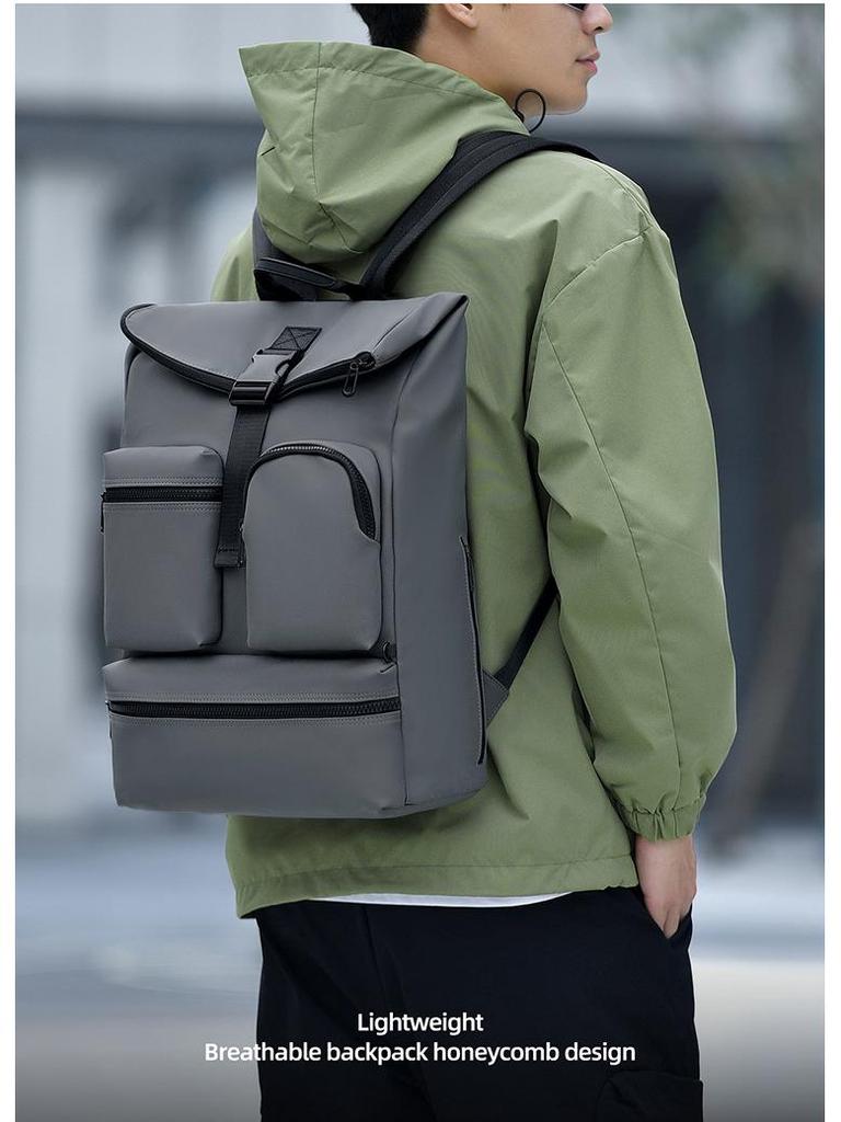 Modern Casual Backpack 2025: Large Capacity Laptop Bag for Business Travel & Students