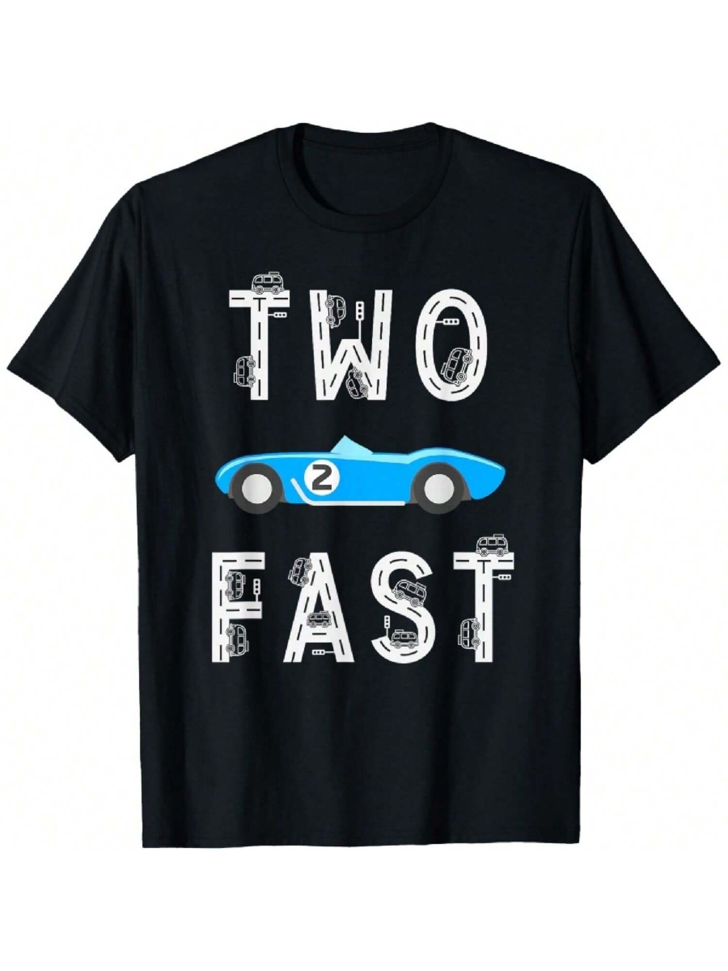 Two Fast Birthday Tee 2 Fast 2 Curious Decorations 2nd Bday T-Shirt S разноцветный