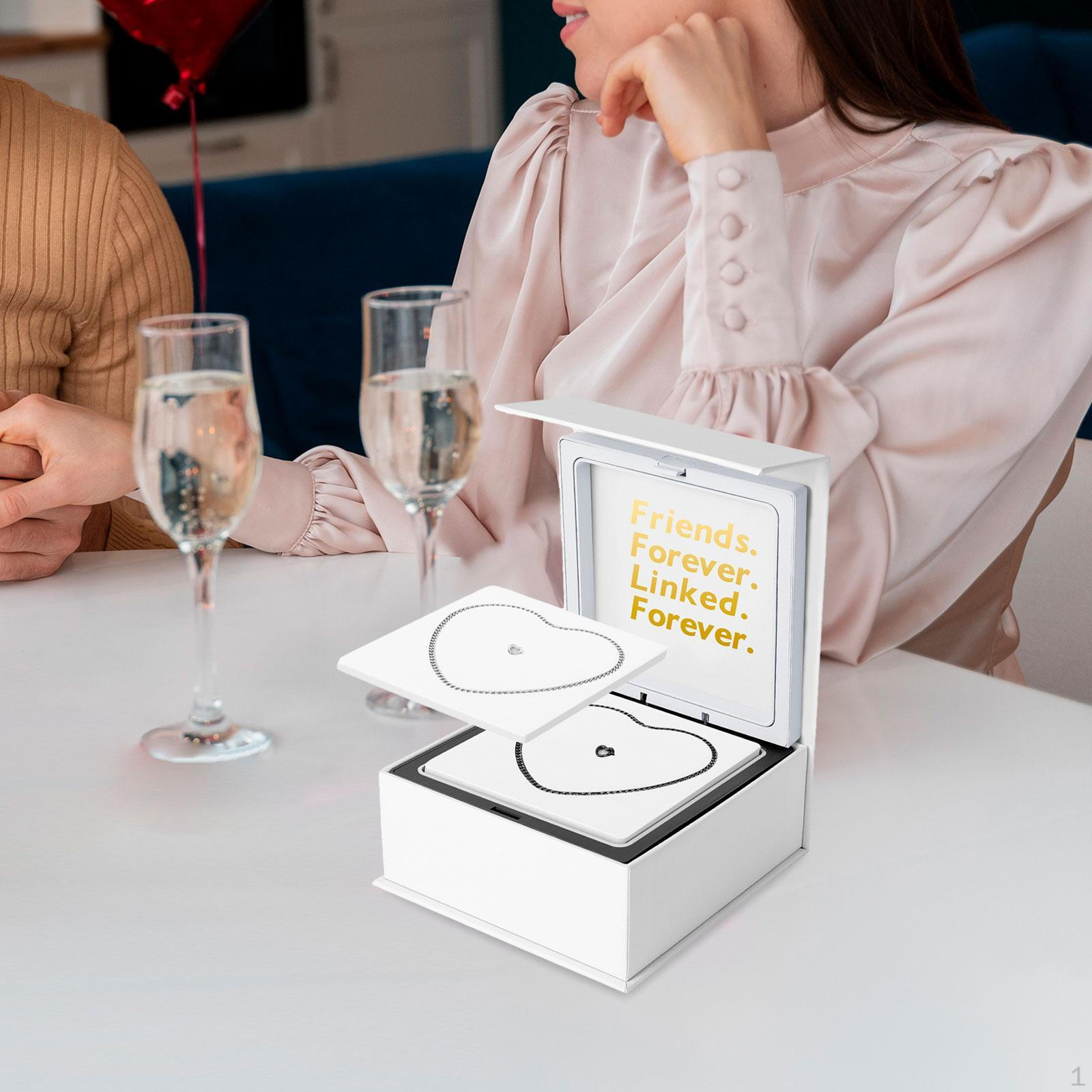 

Набір браслетів із замком для пар, ювелірні вироби для нього та для неї, подарунок Black and Silver