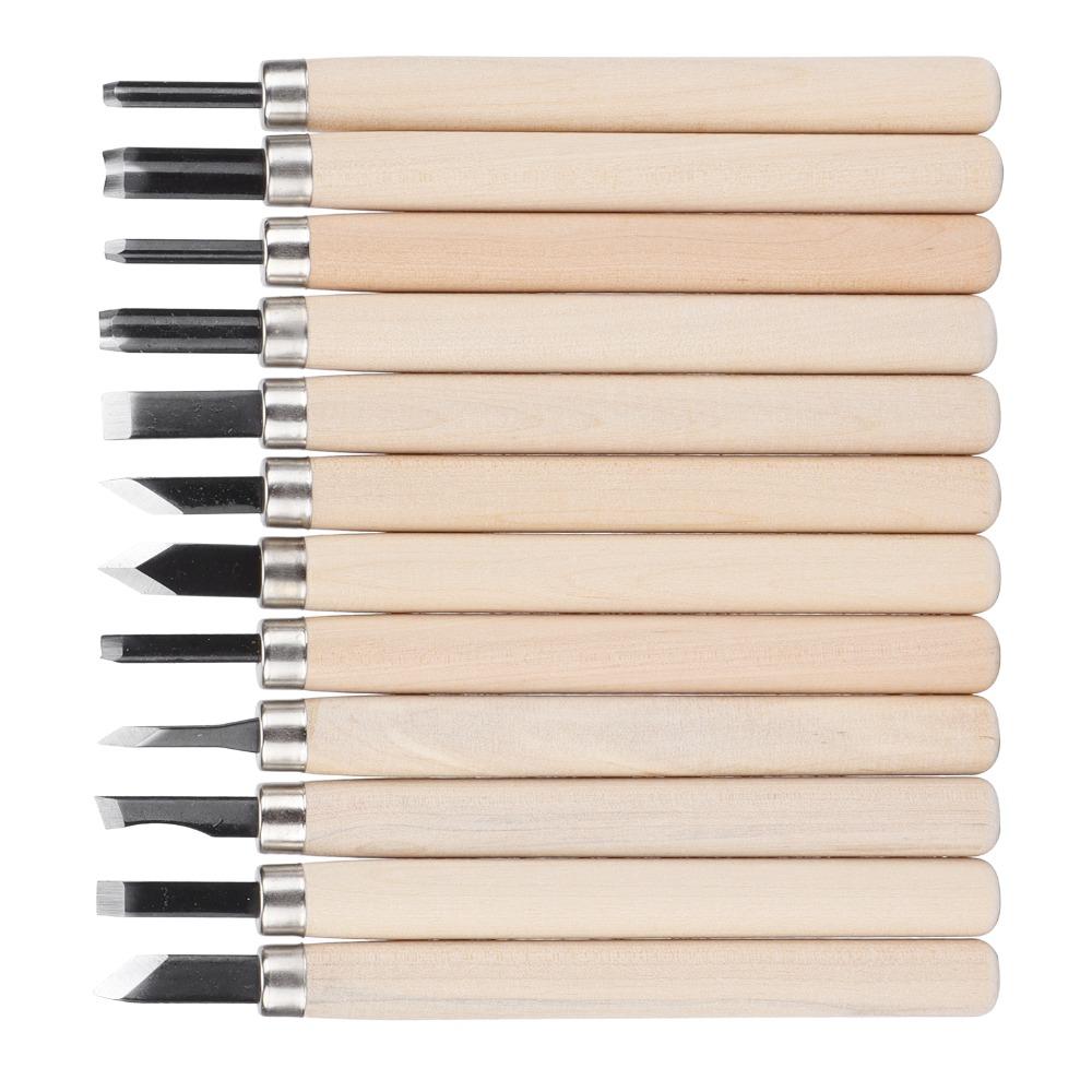 12PCS Steel Wood Carving Tool Set Professional Carving Chisels Sculpture Knife  Sculpting