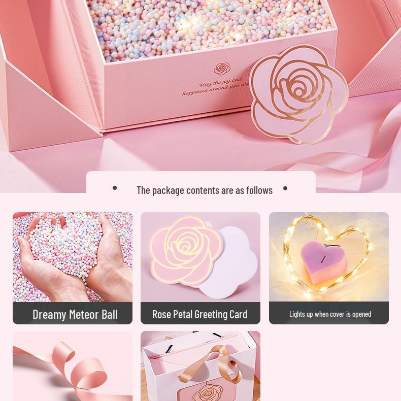 Elegant Pink Gift Box for Women - Ideal for Birthdays, Lipstick, Perfume & High-End Surprises