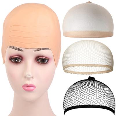 Wig Headgear Soft Makeup Latex Bald Hat Wig Adjustable Size Reusable Mesh Cover Film Television Performance Dress Up Props Men Costume Accessories