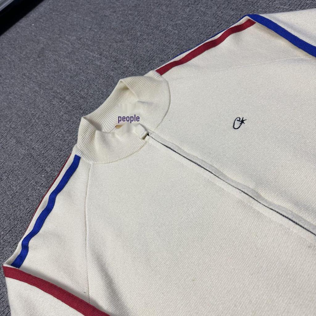 Corteiz Trendy Woolen Zipper Cardigan - American Retro Street Hip Hop Unisex Jacket