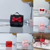 Fashion Girl Toddler Mini Crossbody Bag Pu Coin Purse With Butterfly Bow Decor