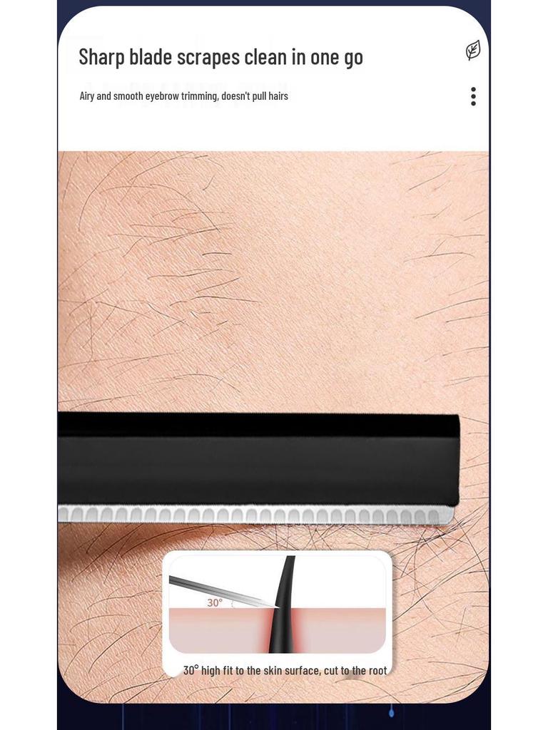 Kratzfester Augenbrauen- und Gesichtsbehaarungstrimmer für Herren: Anfängerfreundlicher Rasierer mit Mikronetz für sichere Haarentfernung