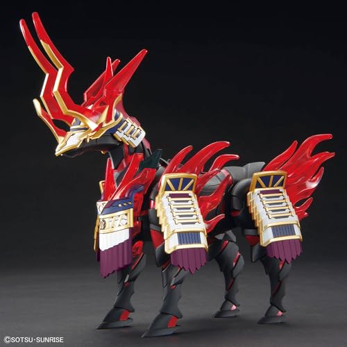 BANDAI SPIRITS SDW HEROES Nobunaga's War Horse, Color-Coded Plastic Model