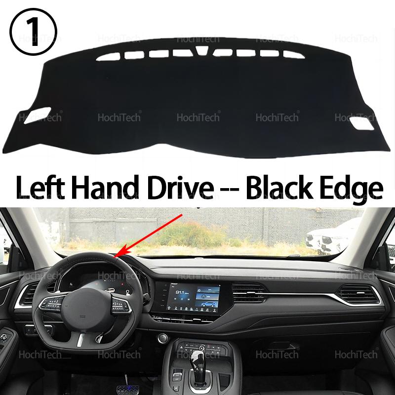 Dashboard Cover for Great Wall Haval Haval F7 F7X - Car Dashboard Cover Dash Board Mat Carpet Pad Sunshade Cape Cushion Left Hand Black