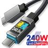 240W USB C To Type-C Mobile Fast Charging Data Cable for iPhone 17 16 15 Samsung Huawei Honor Xiaomi OPPO Phone Charging Cable