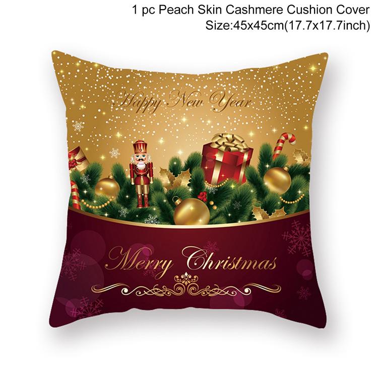 2022 Cartoon Christmas Style Collection Cushion Cover Printed Pillow Living Room Decorative Pillowcase Pillowcase Aesthetics