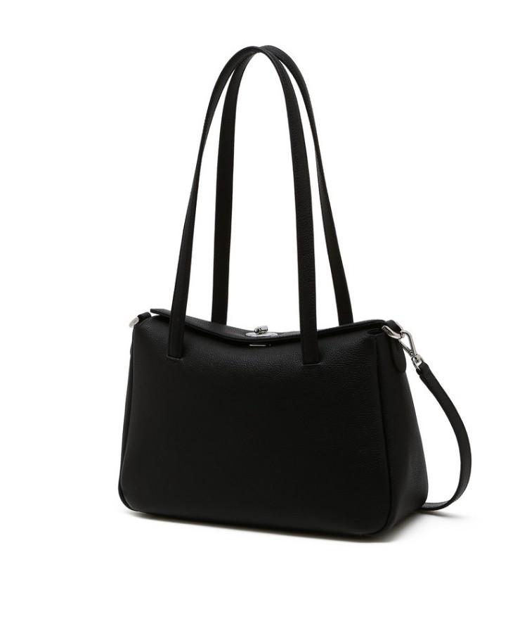 Daks Womens Accessories Black Lock-Detail Flap Shoulder Bag M_Dcba6E941Bk