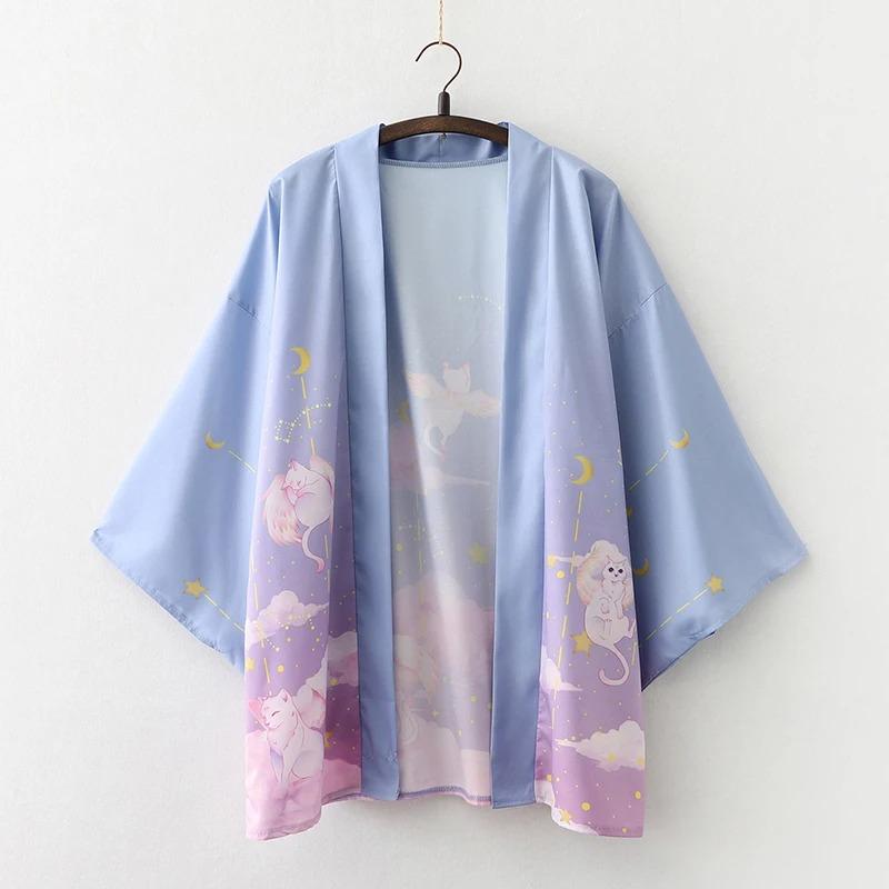 Summer Loose Japanese Samurai Kimono Streetwear Cardigan Cosplay Haori Harajuku Women Men Yukata Traditional Clothing