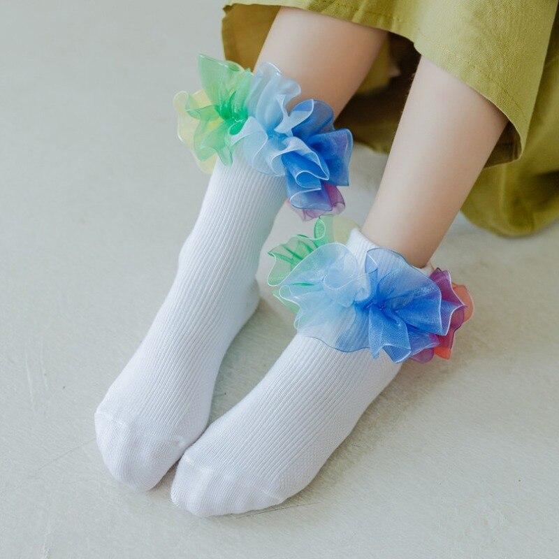 Baby Frilly Mesh Socks Cotton Ankle Socks Breathable Lace Ruffle Dance S-L NEW Baby Frilly Mesh Socks Cotton Ankle Socks Breathable Lace Ruffle Dance S-L NEW