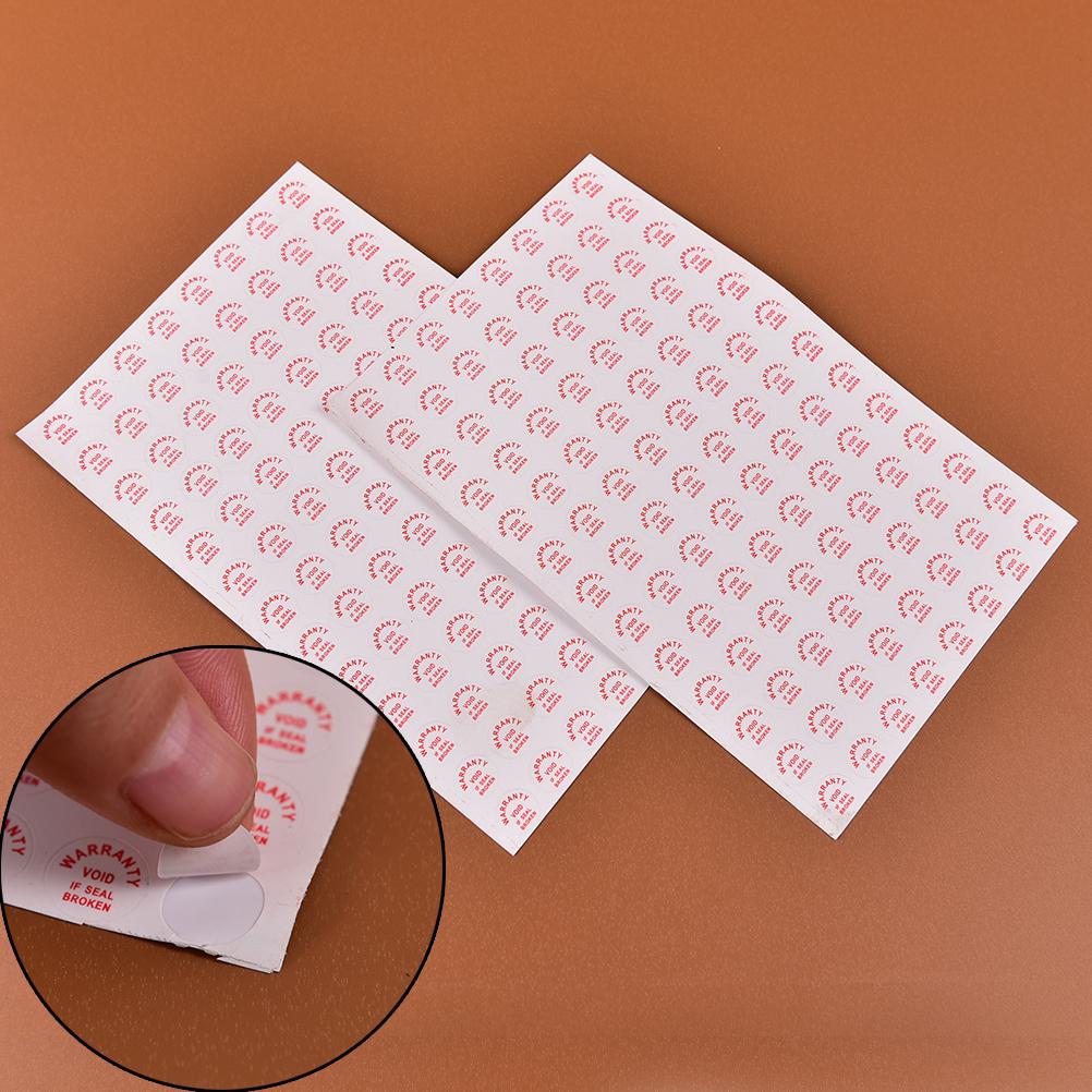 2Sheets/208Pcs Warranty Void If Damaged Protection Security Label Sticker Seal Used for Different Kinds of Electronic Products