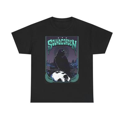Tričko Soundgarden tour vrána koncert vintage rock Unisex Heavy Cotton Tee