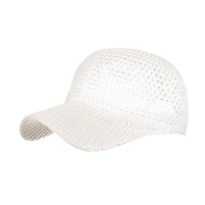 New Solid Color Casual Sun Hat Sunscreen Cap Hollow Mesh Cool Hat Summer Women's Hat Baseball Cap