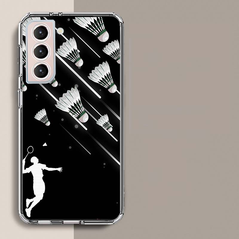 Badminton Sport Phone Case For Samsung A16 A26 A36 A56 A17 A15 A25 A35 A55 A14 A24 A34 A54 A04S A05S Galaxy Note 20 10 9 8 A9 A8