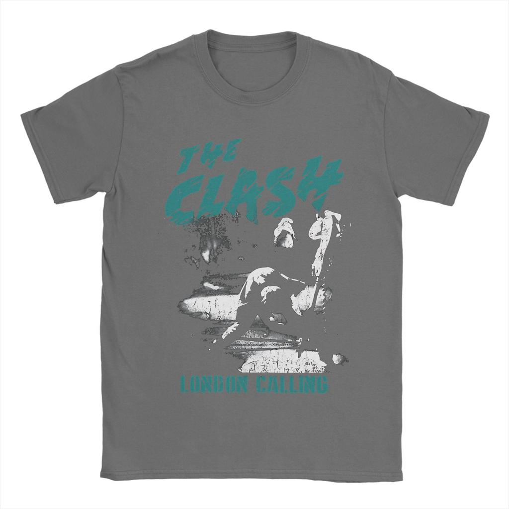 The Clash London Calling T Shirt for Men 100% Cotton Vintage T-Shirts O Neck  Tee Shirt Short Sleeve Clothes 4XL 5XL